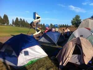 RAGBRAI Camping in Forest City, IA